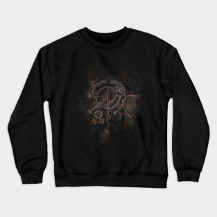 Ghostly Steampunk Motif Crewneck Sweatshirt